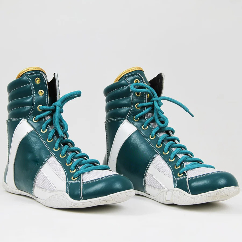 BOXING SHOES TEAL COLOR